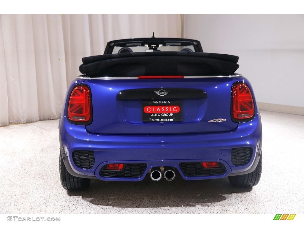 2020 Convertible John Cooper Works - Starlight Blue Metallic / JCW Double Stripe Carbon Black photo #20