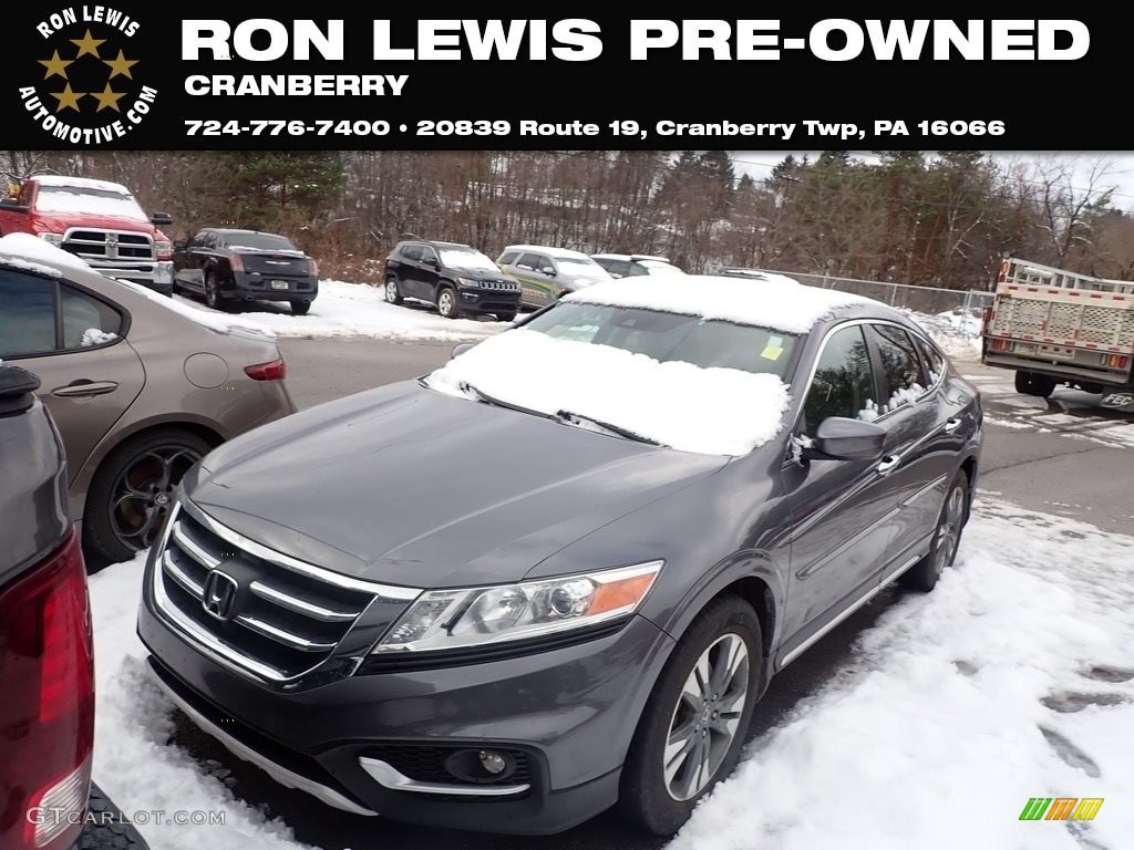 2015 Crosstour EX-L V6 - Modern Steel Metallic / Black photo #1