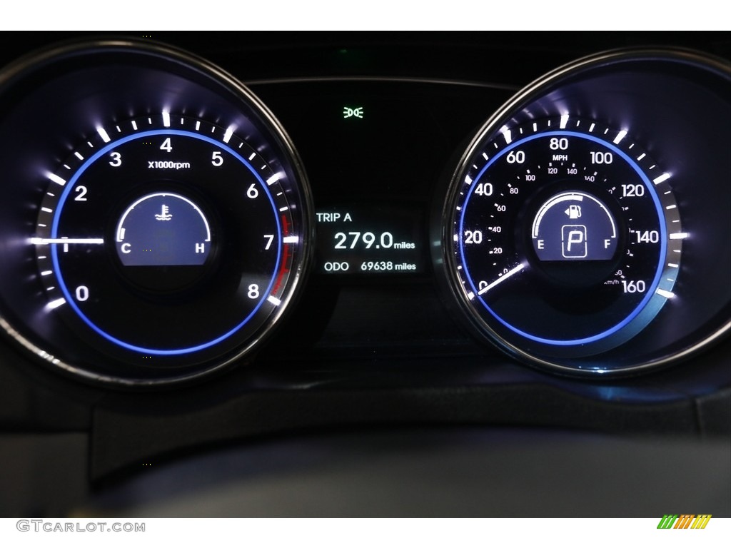 2012 Sonata GLS - Iridescent Silver Blue Pearl / Gray photo #8