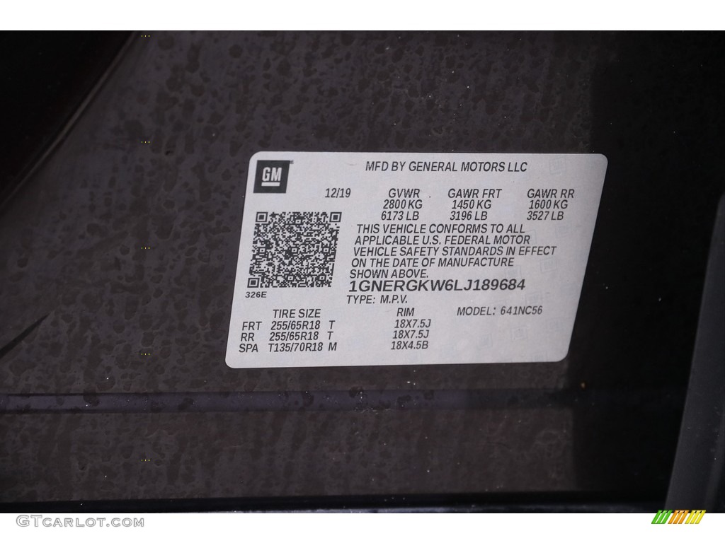 2020 Traverse LT - Black Cherry Metallic / Jet Black photo #23