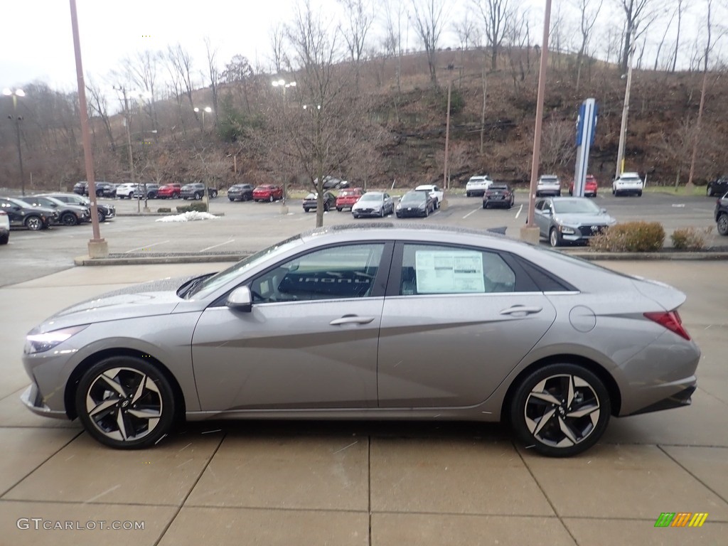 2023 Elantra Limited Hybrid - Fluid Metal / Medium Gray photo #6