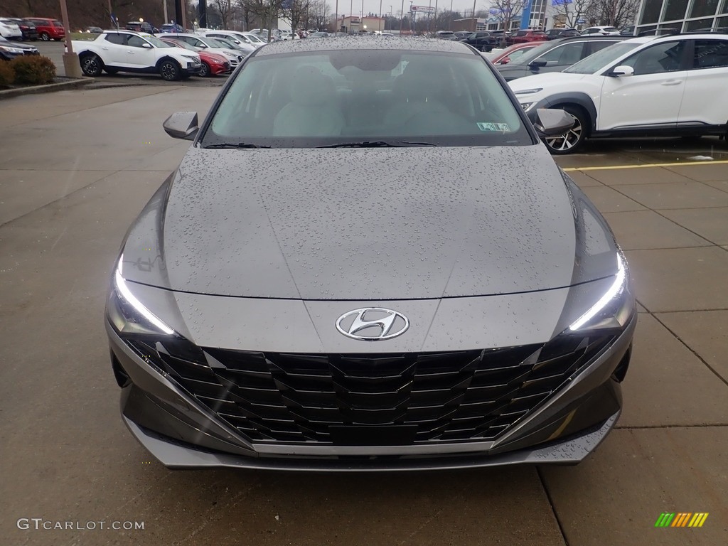 2023 Elantra Limited Hybrid - Fluid Metal / Medium Gray photo #8