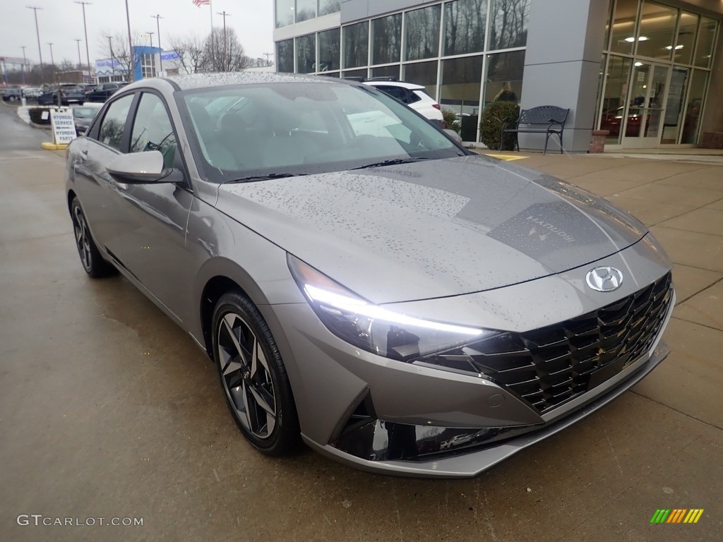 2023 Elantra Limited Hybrid - Fluid Metal / Medium Gray photo #9