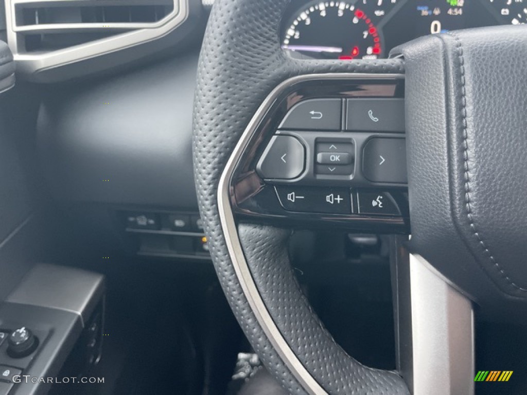 2023 Toyota Tundra Limited CrewMax 4x4 Black Steering Wheel Photo #145537639