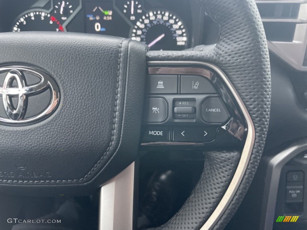 2023 Toyota Tundra Limited CrewMax 4x4 Black Steering Wheel Photo #145537663