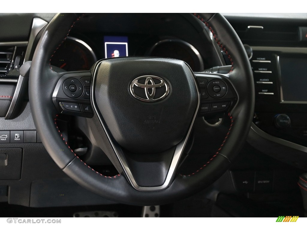 2020 Toyota Camry TRD Black/Red Steering Wheel Photo #145537855