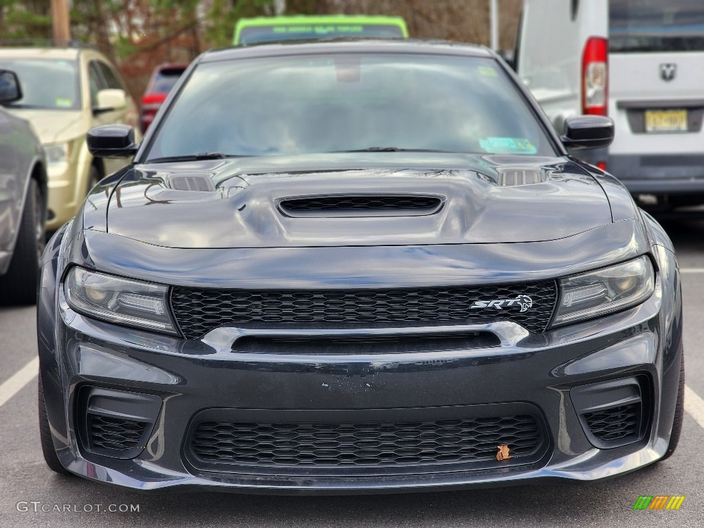 Pitch Black 2021 Dodge Charger SRT Hellcat Widebody Exterior Photo #145539382