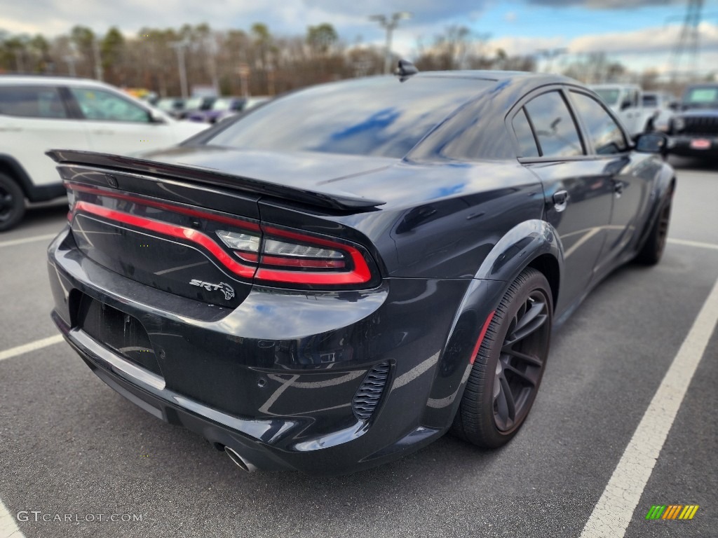Pitch Black 2021 Dodge Charger SRT Hellcat Widebody Exterior Photo #145539535