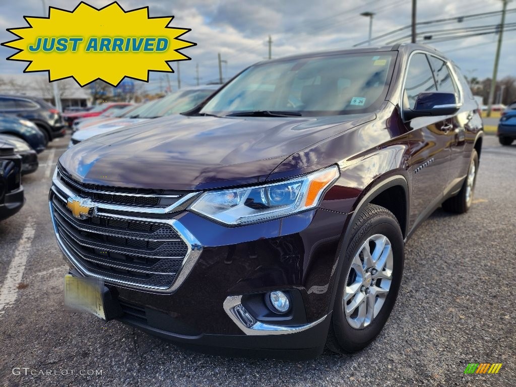 2021 Black Cherry Metallic Chevrolet Traverse LT AWD 145537087 Photo