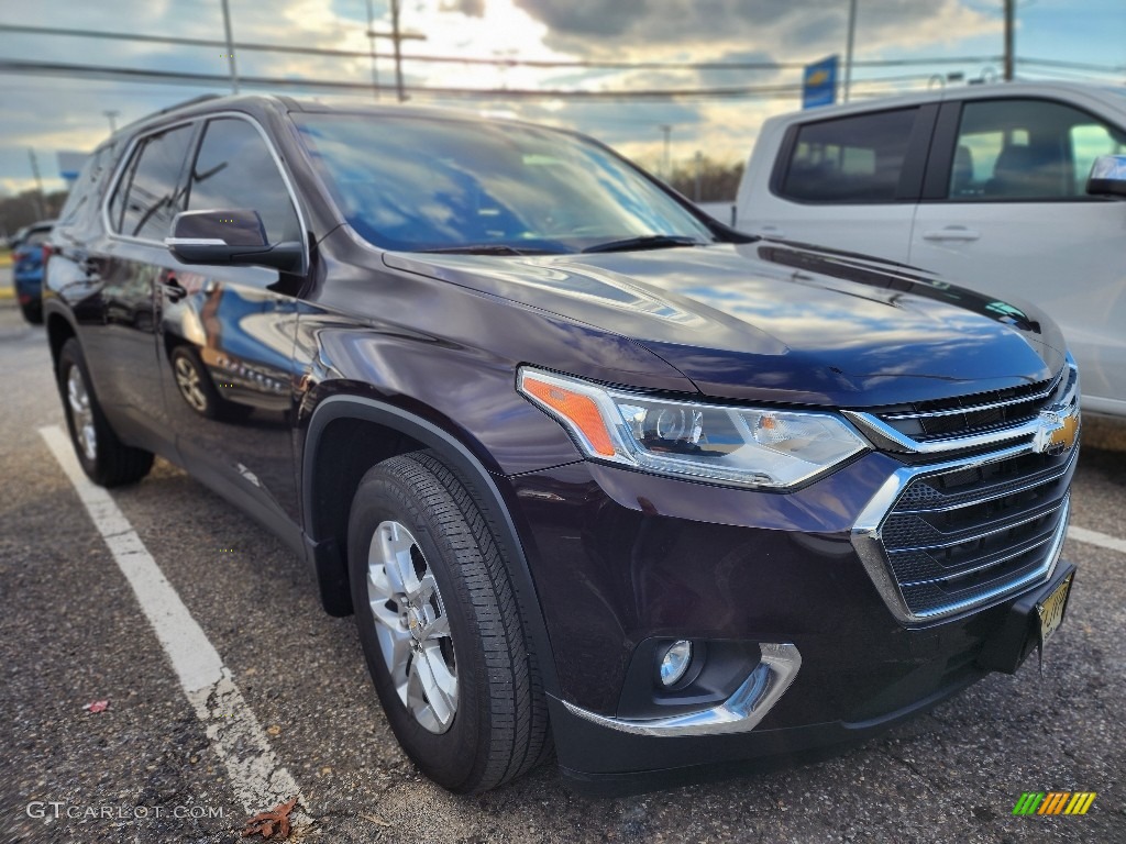 2021 Traverse LT AWD - Black Cherry Metallic / Jet Black photo #2