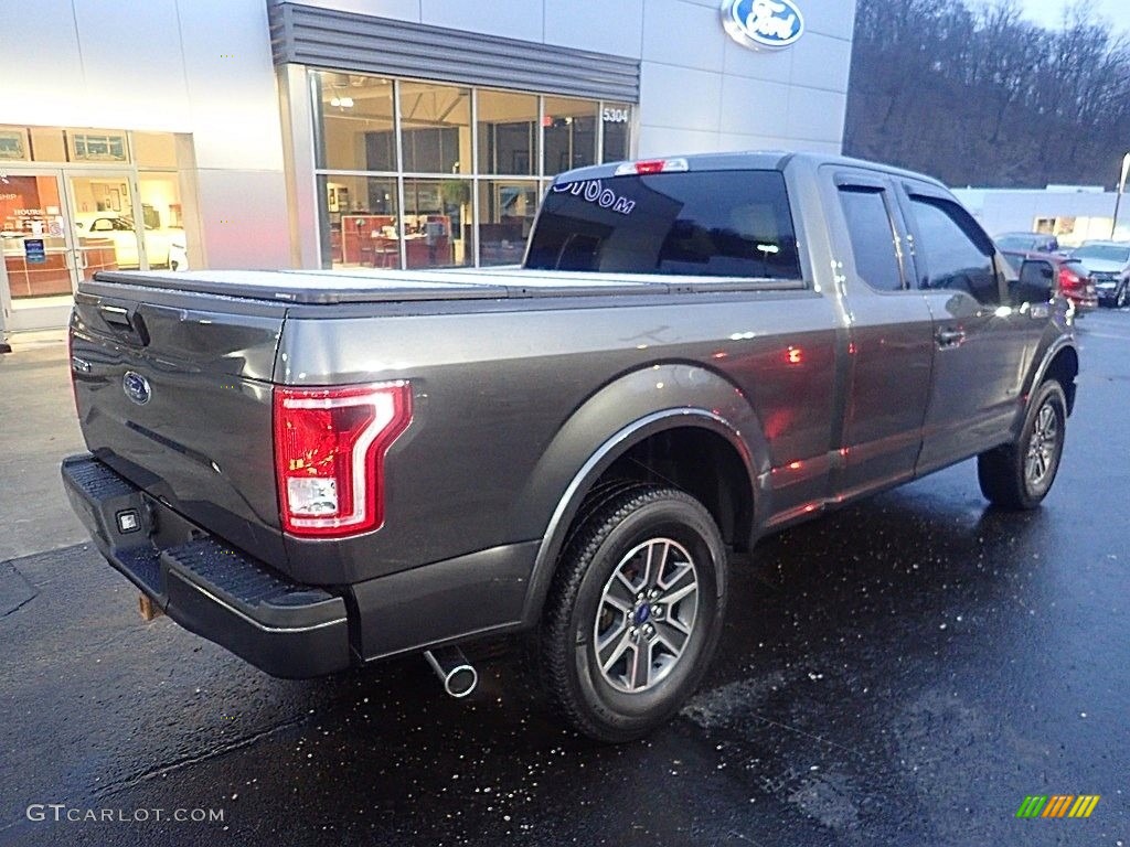 2016 F150 XLT SuperCab 4x4 - Lithium Gray / Black photo #2
