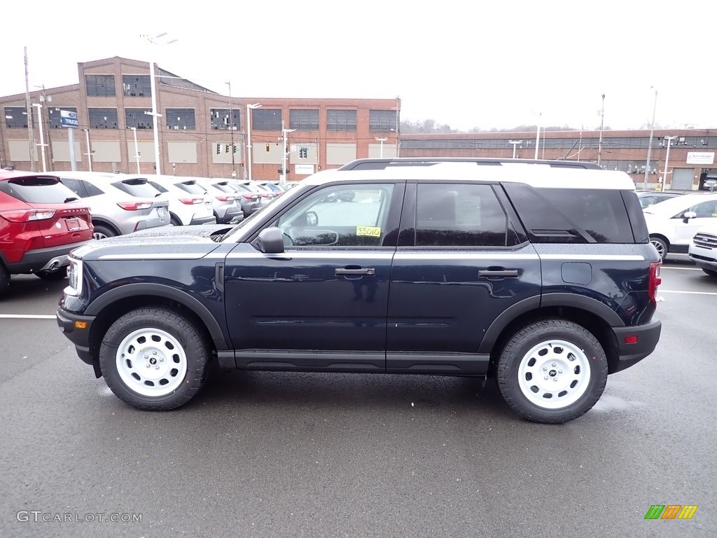 Alto Blue Metallic Tinted 2023 Ford Bronco Sport Heritage 4x4 Exterior Photo #145539752