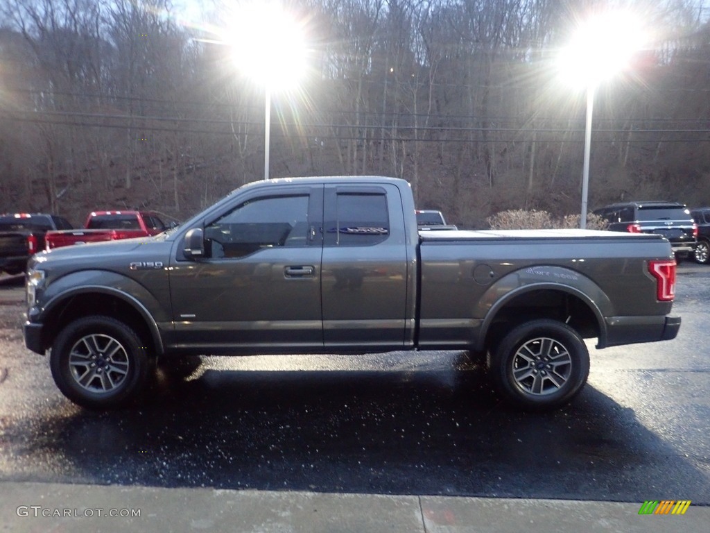 2016 F150 XLT SuperCab 4x4 - Lithium Gray / Black photo #6