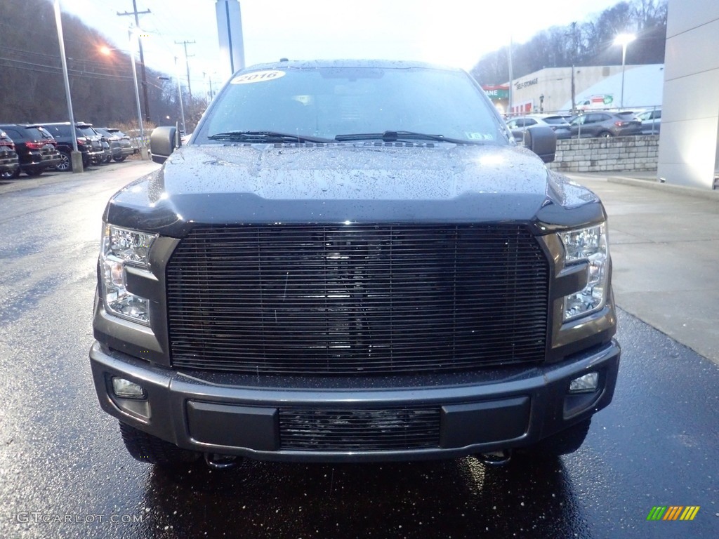 2016 F150 XLT SuperCab 4x4 - Lithium Gray / Black photo #8