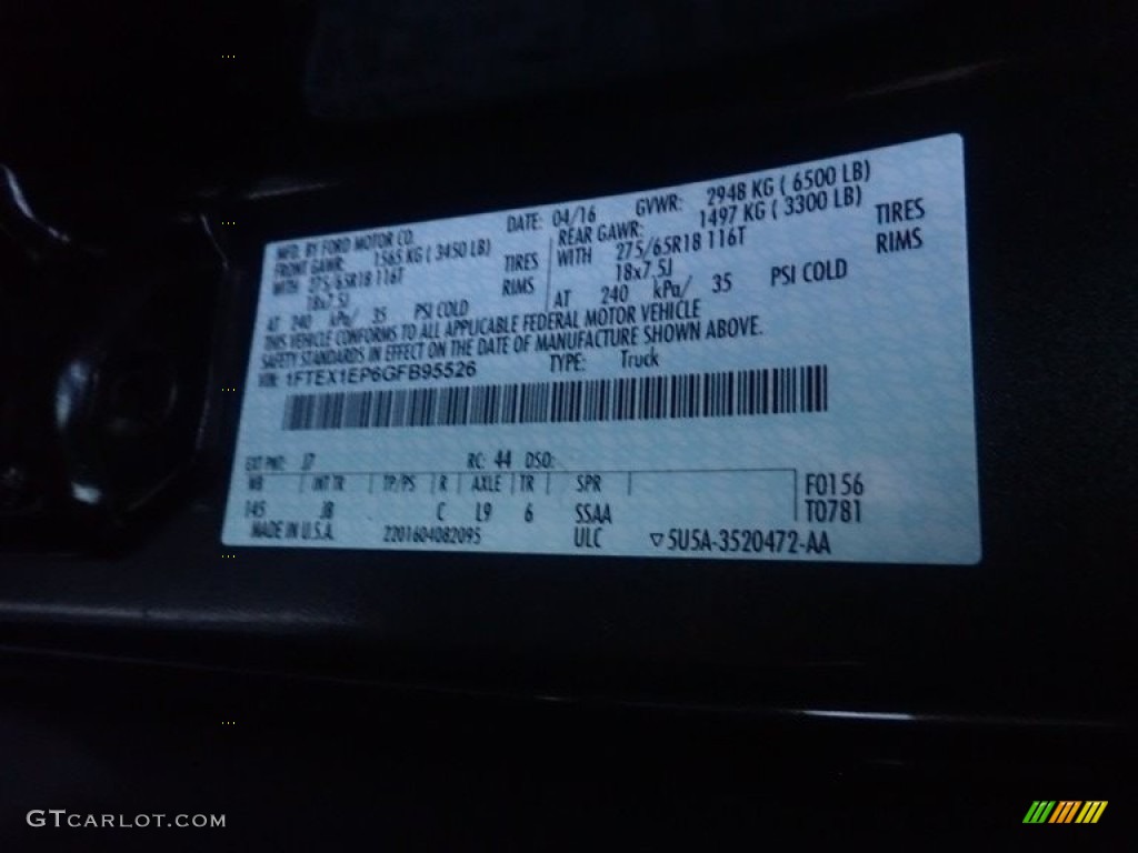 2016 F150 XLT SuperCab 4x4 - Lithium Gray / Black photo #28
