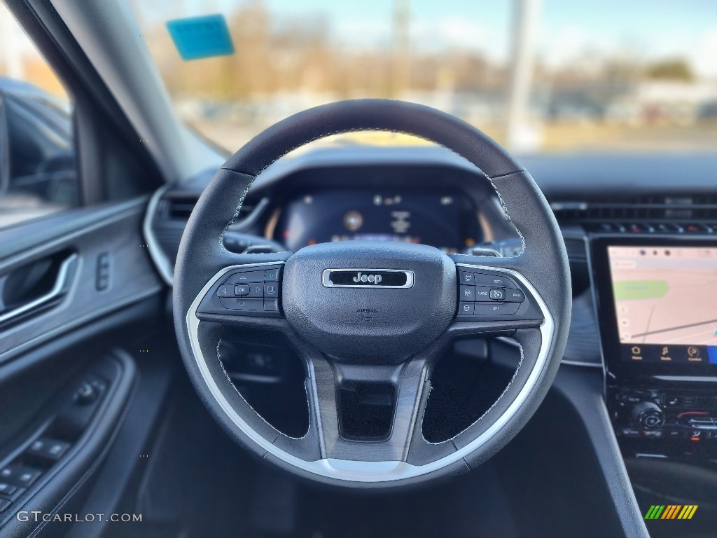 2023 Jeep Grand Cherokee L Limited 4x4 Global Black Steering Wheel Photo #145540441
