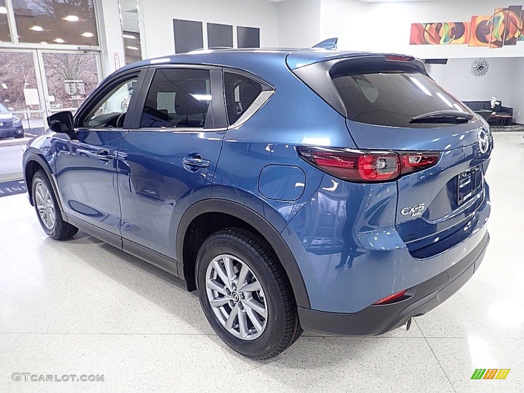 2023 CX-5 S Preferred AWD - Eternal Blue Mica / Black photo #5