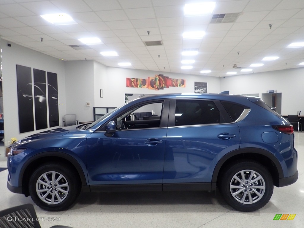 2023 CX-5 S Preferred AWD - Eternal Blue Mica / Black photo #6