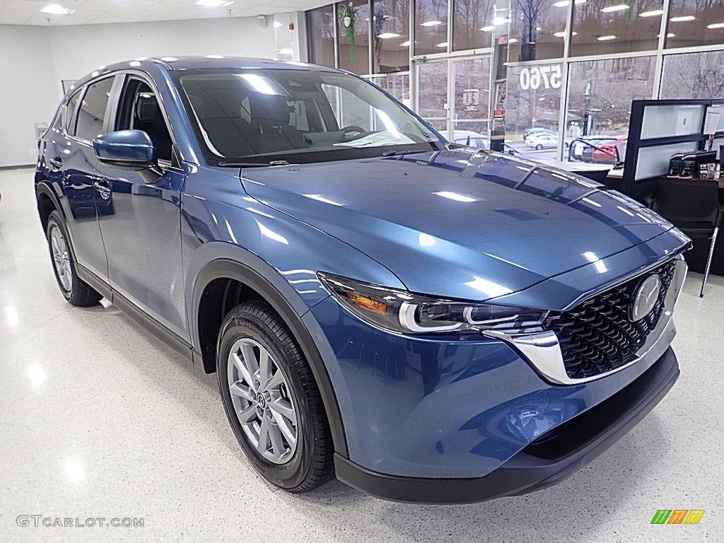 2023 CX-5 S Preferred AWD - Eternal Blue Mica / Black photo #9