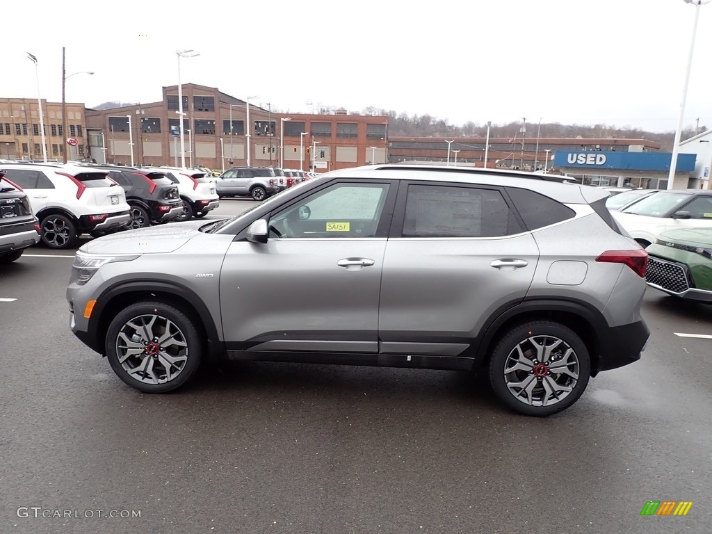 2023 Seltos SX AWD - Steel Gray / Black photo #5