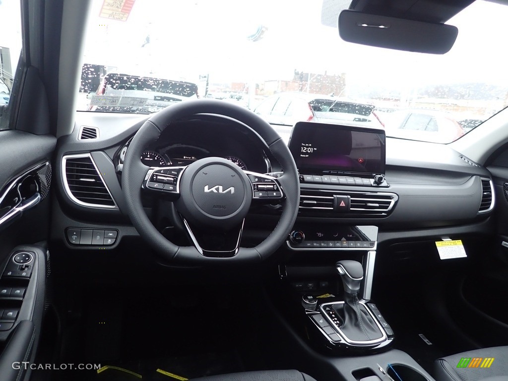 2023 Kia Seltos SX AWD Black Dashboard Photo #145541836