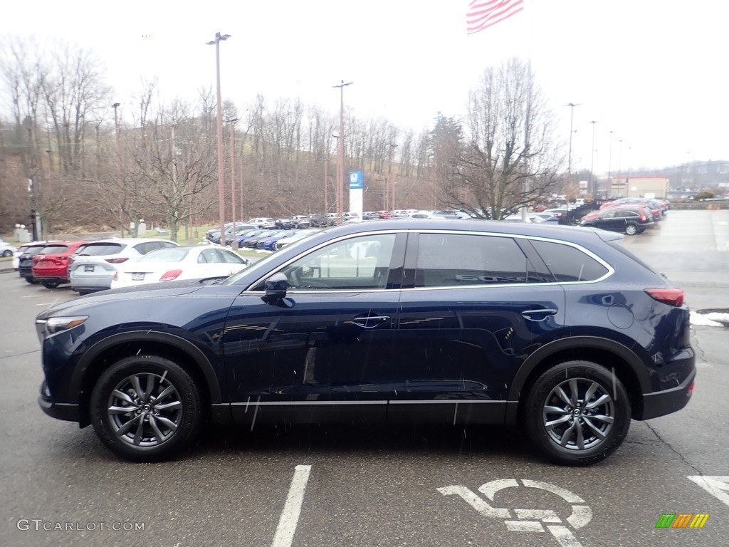 Deep Crystal Blue Mica 2023 Mazda CX-9 Touring AWD Exterior Photo #145542523