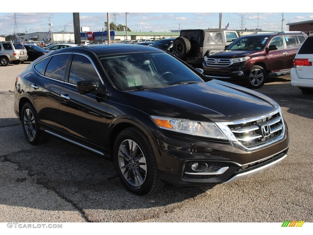 2013 Crosstour EX-L V-6 - Kona Coffee Metallic / Black photo #7