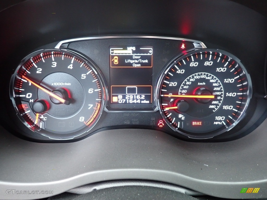 2019 Subaru WRX Premium Gauges Photo #145542616