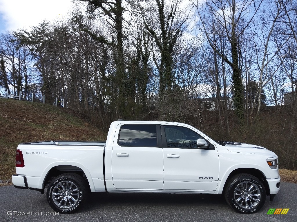 Bright White 2022 Ram 1500 Laramie Crew Cab 4x4 Exterior Photo #145542910