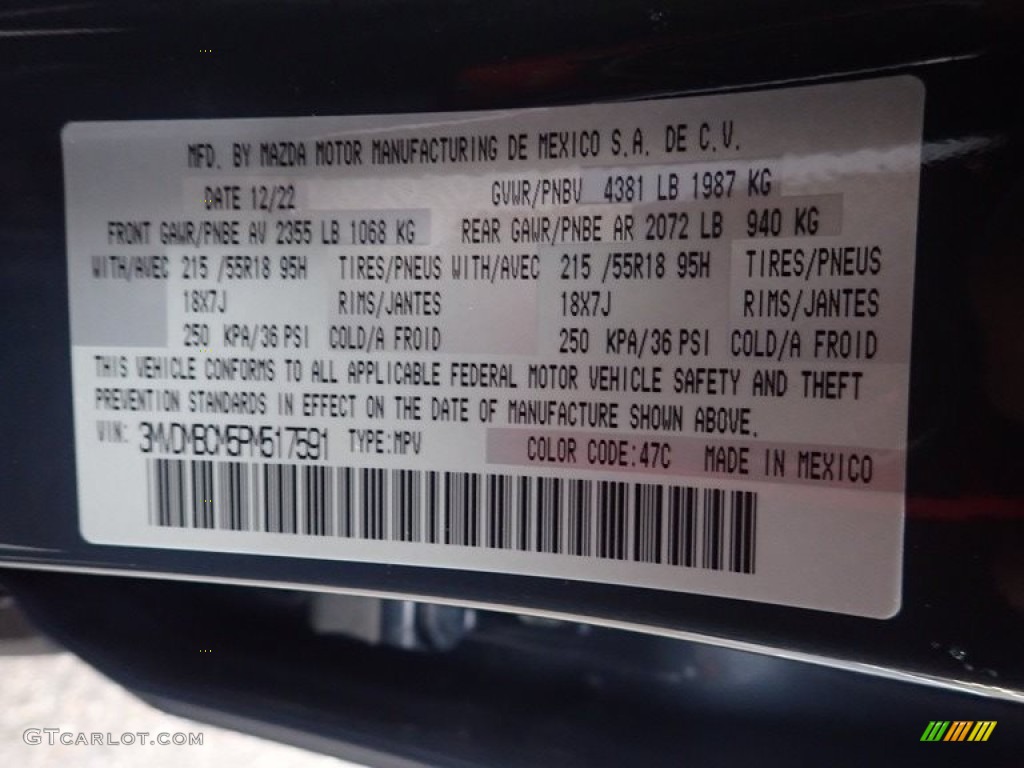 2023 Mazda CX-30 S Carbon Edition AWD Color Code Photos