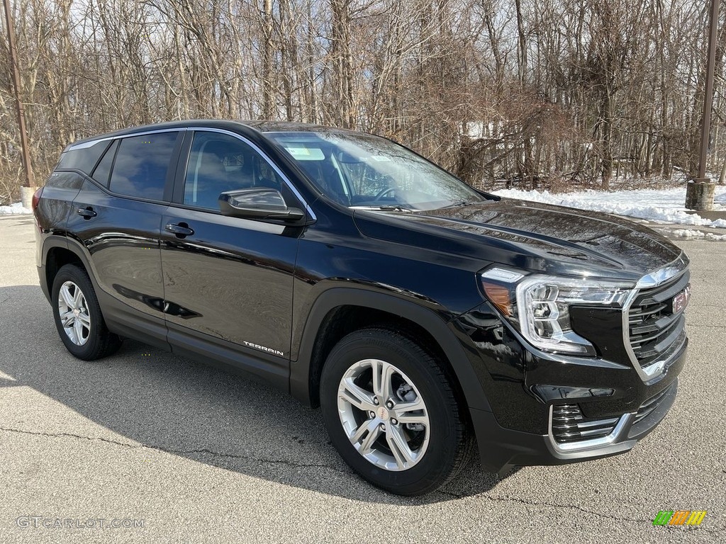 Ebony Twilight Metallic 2022 GMC Terrain SLE AWD Exterior Photo #145543303