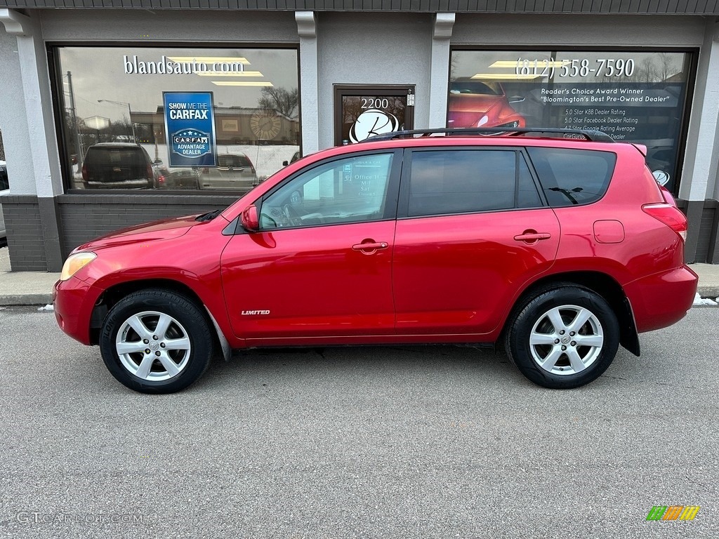 2008 RAV4 Limited V6 4WD - Barcelona Red Pearl / Ash photo #1