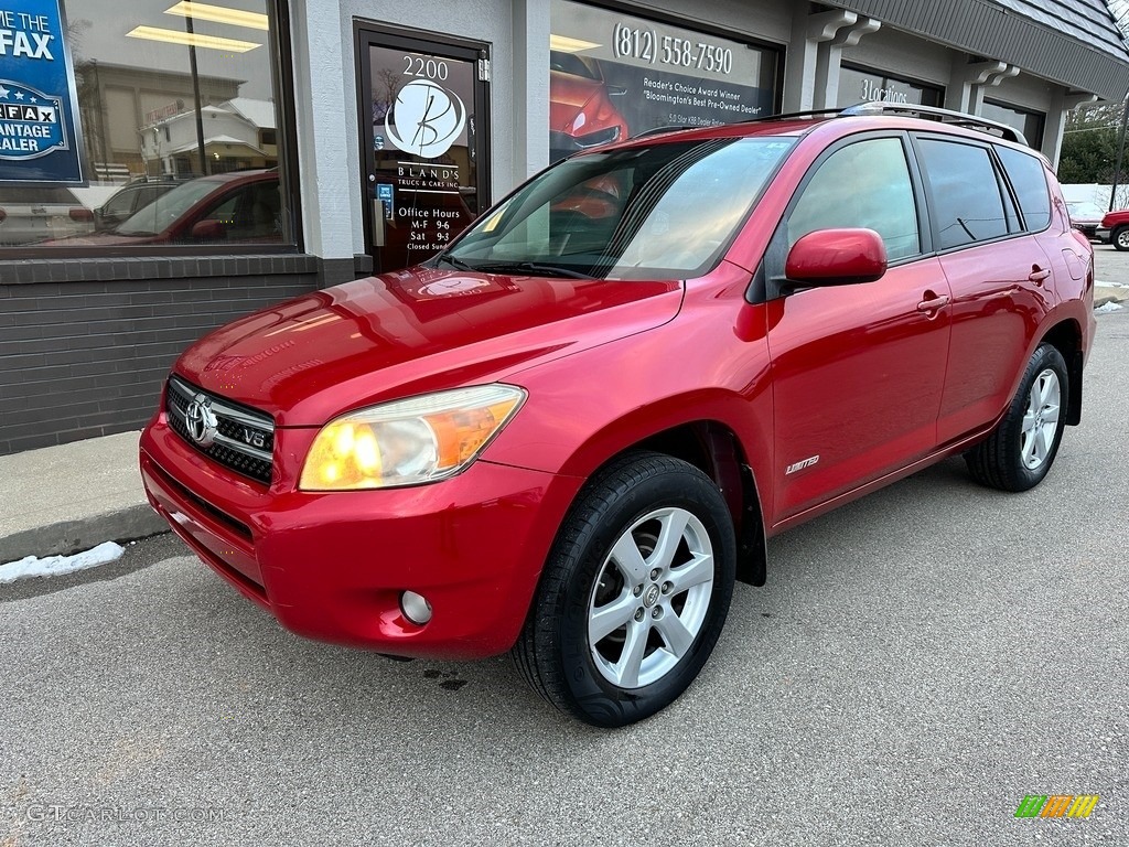 2008 RAV4 Limited V6 4WD - Barcelona Red Pearl / Ash photo #2