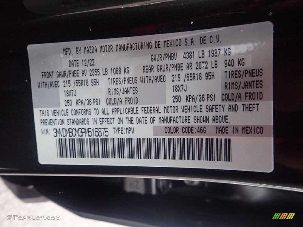 2023 Mazda CX-30 S Preferred AWD Color Code Photos