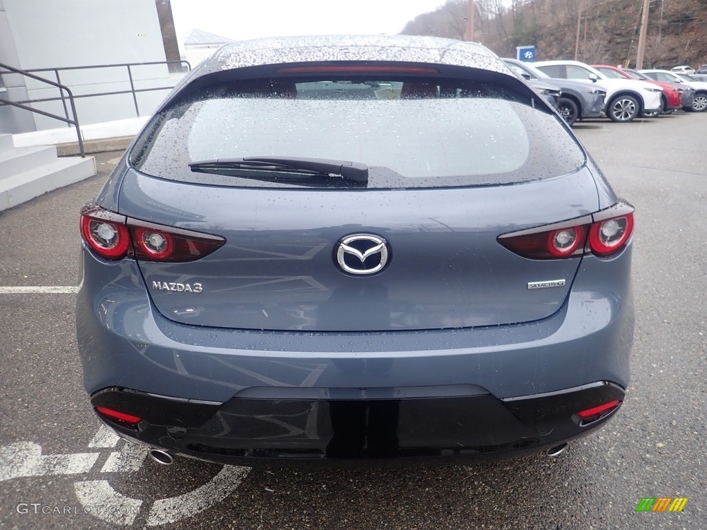2023 Mazda3 2.5 S Carbon Edition Hatchback - Polymetal Gray Metallic / Red photo #3