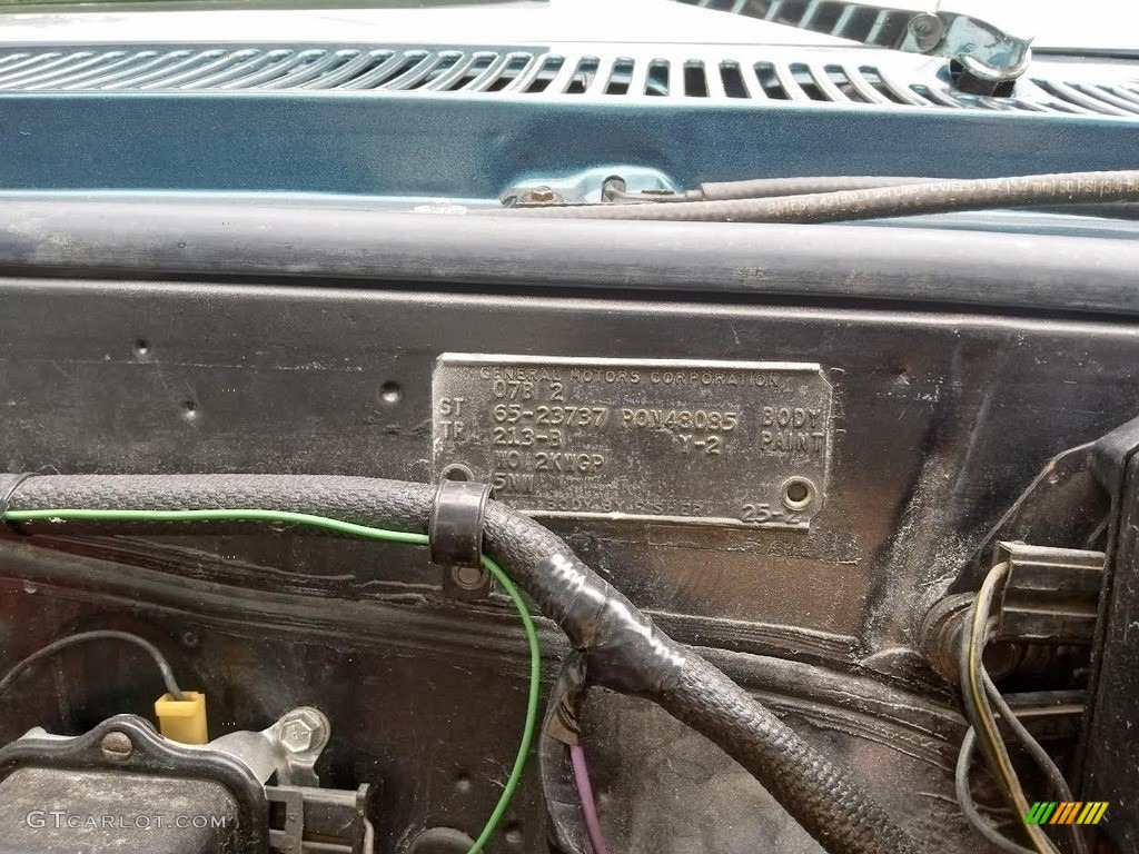 1965 Pontiac GTO 2 Door Hardtop Info Tag Photo #145544383