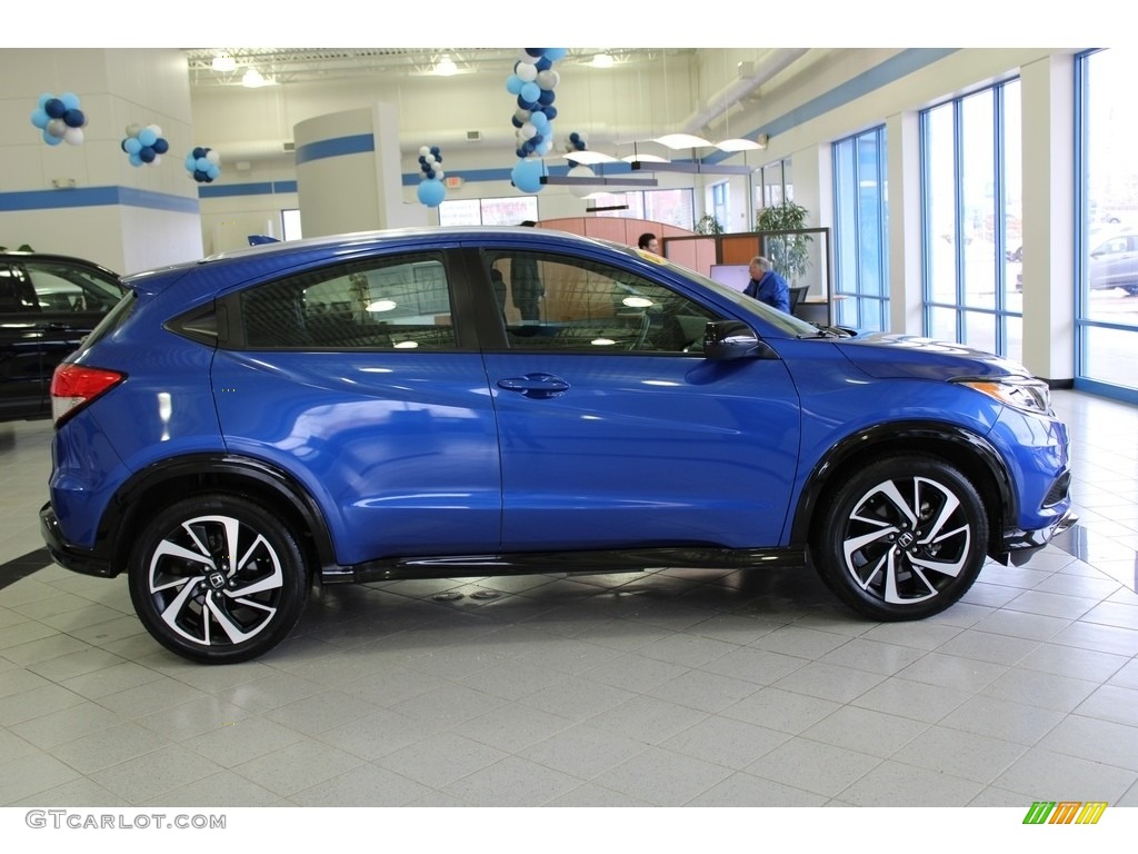 2019 HR-V Sport AWD - Aegean Blue Metallic / Black photo #6