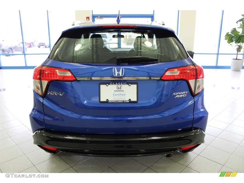 2019 HR-V Sport AWD - Aegean Blue Metallic / Black photo #9