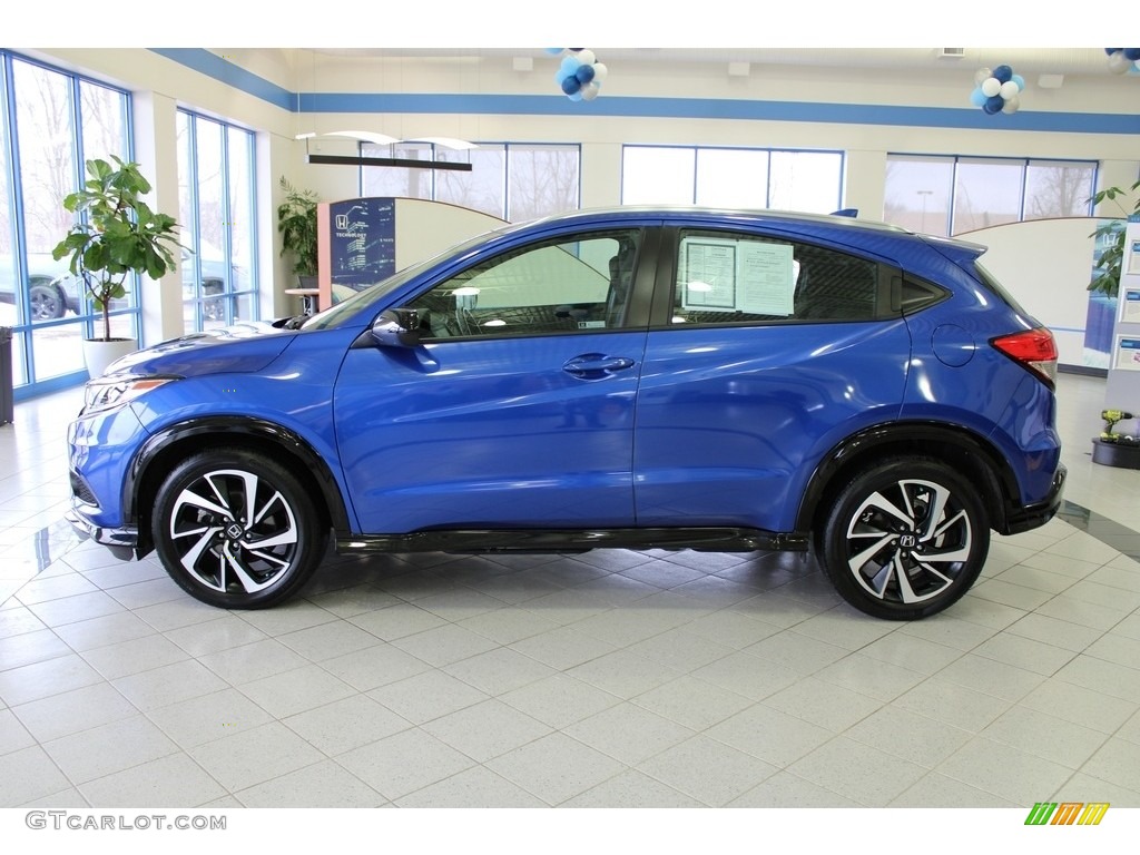 2019 HR-V Sport AWD - Aegean Blue Metallic / Black photo #13