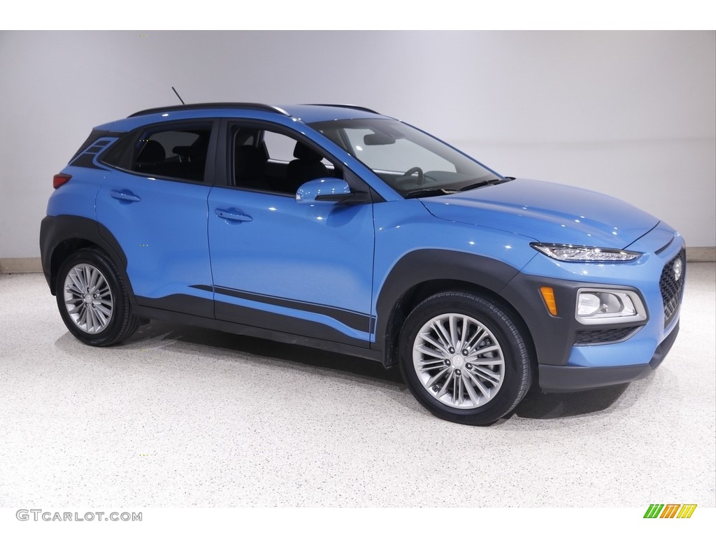Surf Blue 2021 Hyundai Kona SEL AWD Exterior Photo #145545220