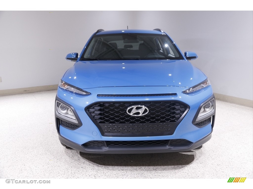 2021 Kona SEL AWD - Surf Blue / Black/Gray photo #2