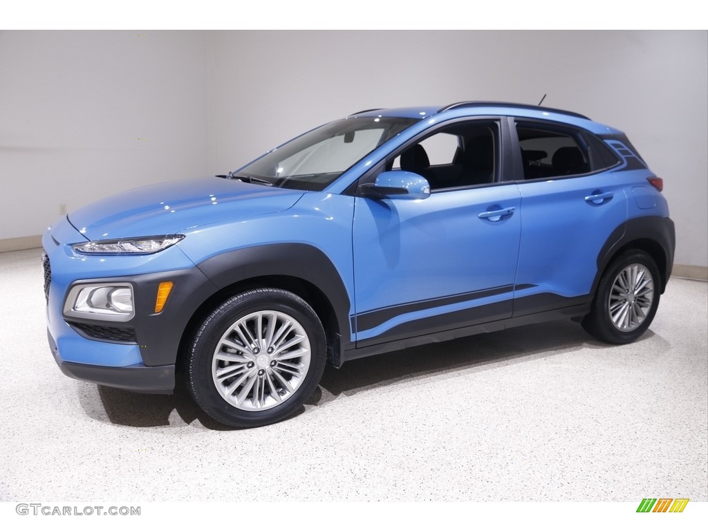 2021 Kona SEL AWD - Surf Blue / Black/Gray photo #3