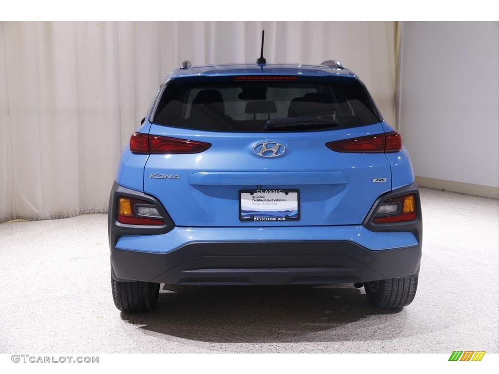 2021 Kona SEL AWD - Surf Blue / Black/Gray photo #17