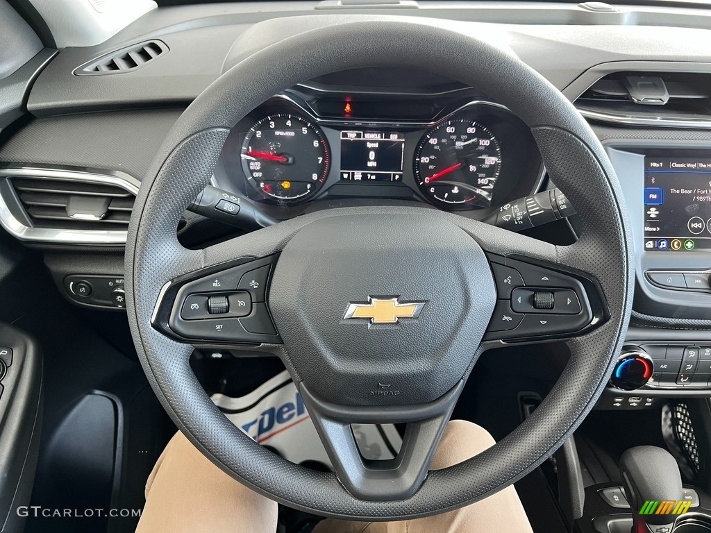 2023 Chevrolet TrailBlazer LT AWD Jet Black Steering Wheel Photo #145546315