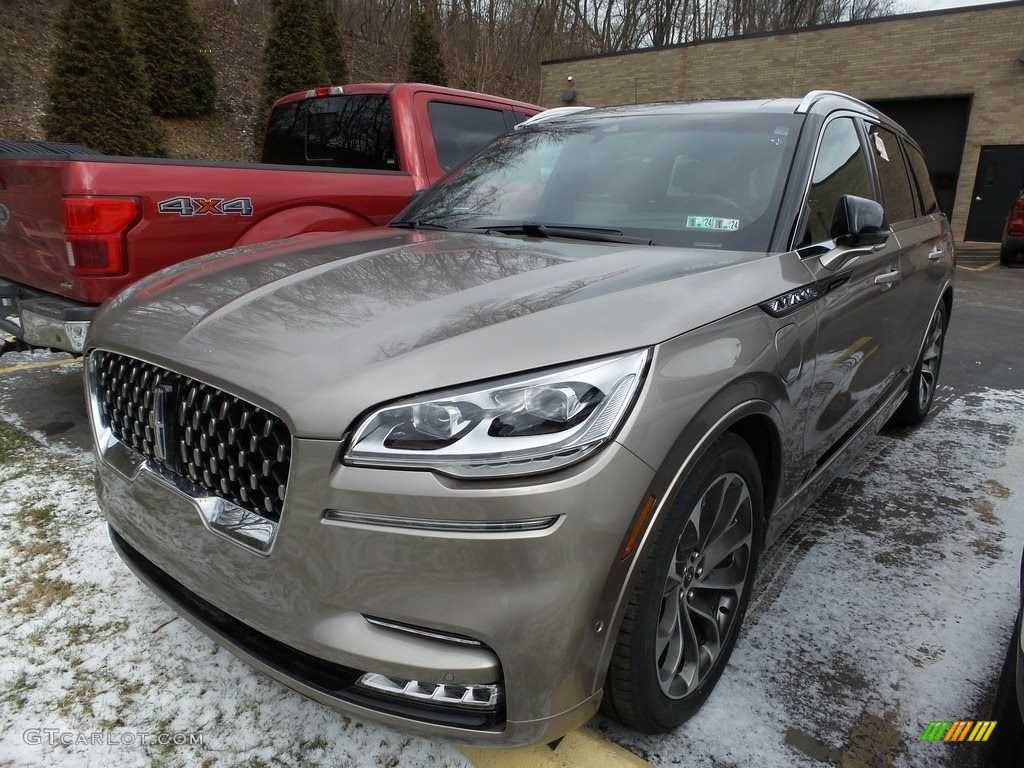Iced Mocha 2021 Lincoln Aviator Grand Touring AWD Exterior Photo #145546549