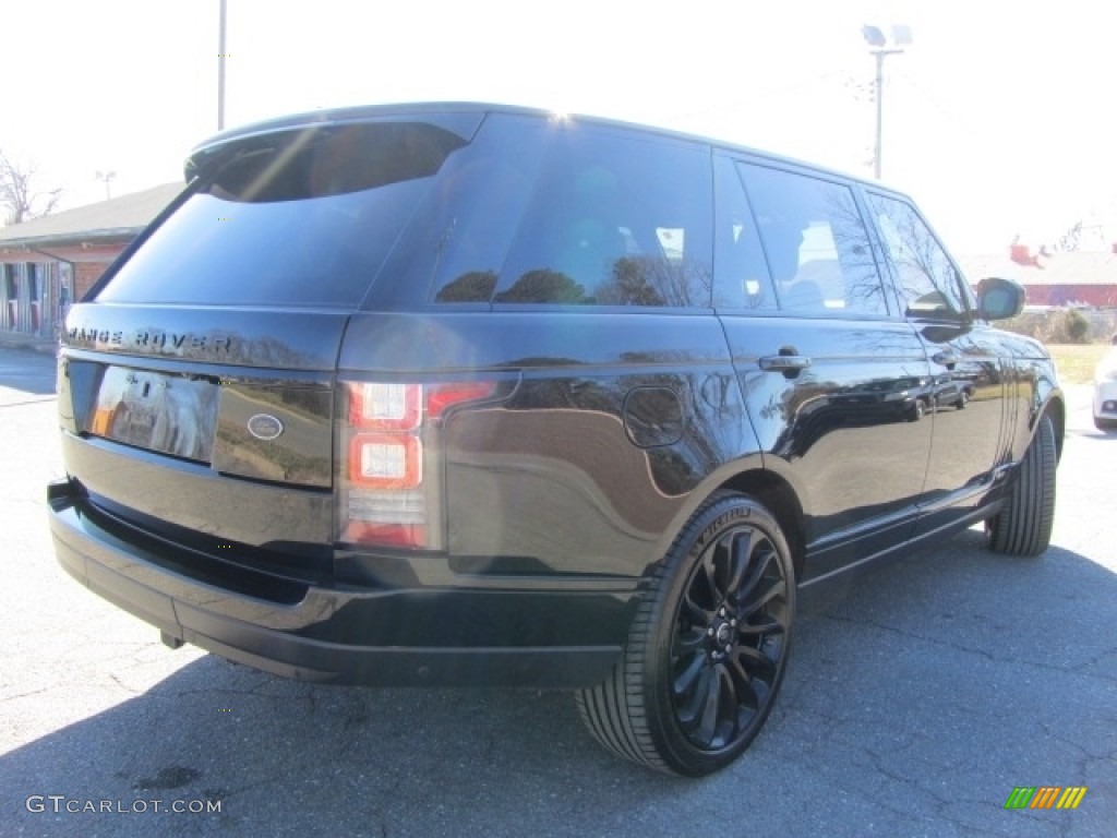 2017 Range Rover Supercharged LWB - Santorini Black Metallic / Ebony/Ebony photo #10