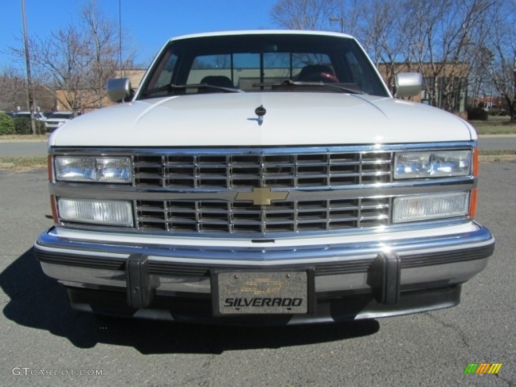 1992 C/K C1500 Extended Cab - Summit White / Red photo #4
