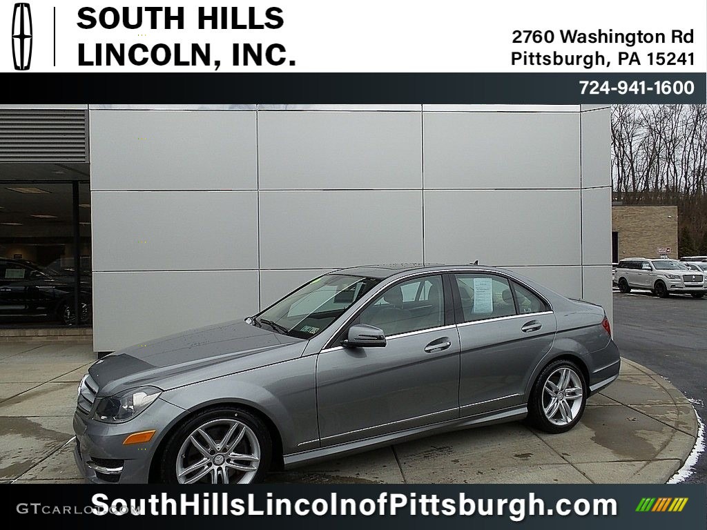 2013 C 300 4Matic Sport - Palladium Silver Metallic / Almond Beige photo #1