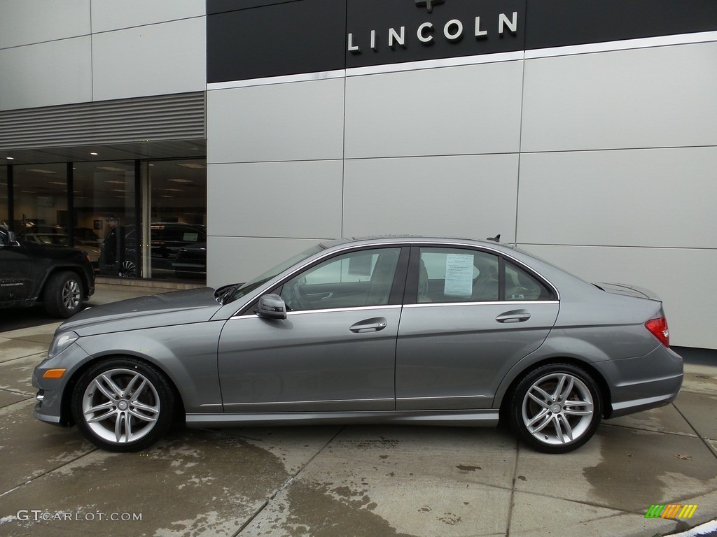2013 C 300 4Matic Sport - Palladium Silver Metallic / Almond Beige photo #2