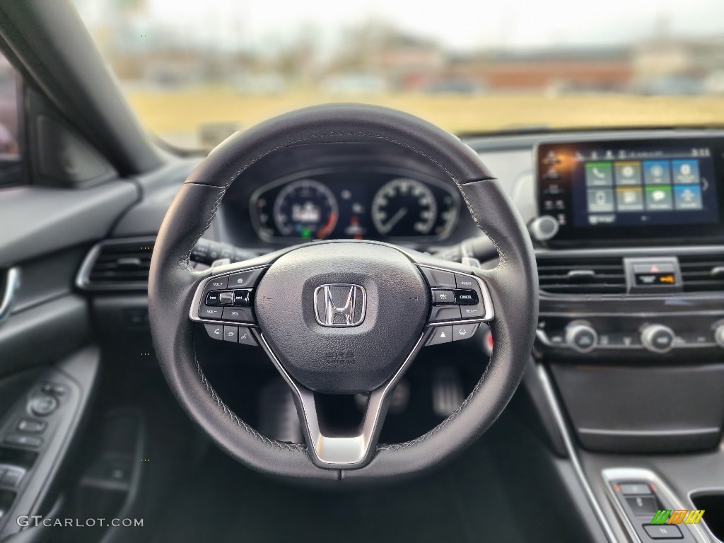 2022 Honda Accord Sport Black Steering Wheel Photo #145547623